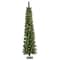 6ft. Pre-Lit Nooksack Fir Pencil Artificial Christmas Tree, Warm White LED Lights